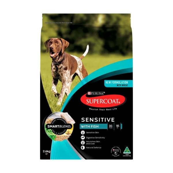 Supercoat Adult Sensitive With Fish Dry Dog Food | 2.6kg