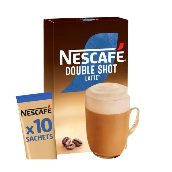 Nescafe Double Shot Latte Coffee Sachets | 10 Pack