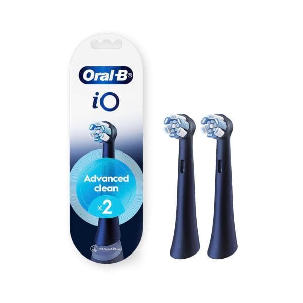 Oral B Io Ultimate Clean Electric Toothbrush Replacement Head Black | 2 Pack
