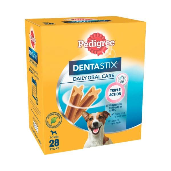Pedigree Dentastix Small Dog Treats Daily Oral Care Dental Chews | 28 Pack