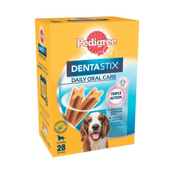Pedigree Dentastix Medium Dog Treats Daily Oral Care Dental Chews | 28 Pack