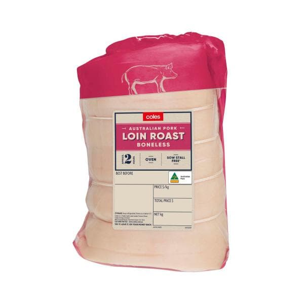 Coles Boneless Pork Loin Roast | approx. 2kg