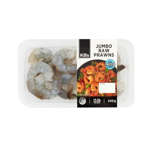 KB Jumbo Raw Prawn Cutlets | 240g