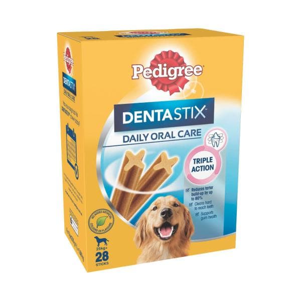 Pedigree Dentastix Large Dog Treats Daily Oral Care Dental Chews | 28 Pack