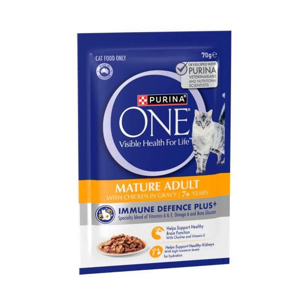 Purina One Mature 7+ Cat Food With Chicken Pouch | 70g