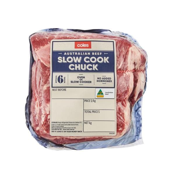 Coles Beef Slow Cook Chuck Roast | approx. 1.3kg