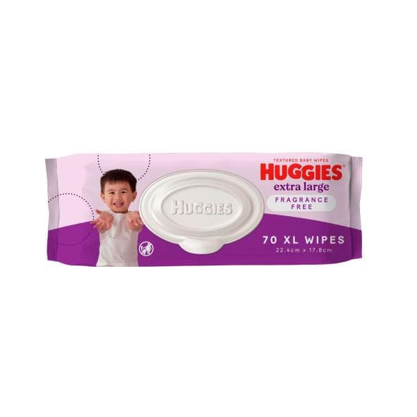 Huggies Extra Large Wipes | 70 Pack
