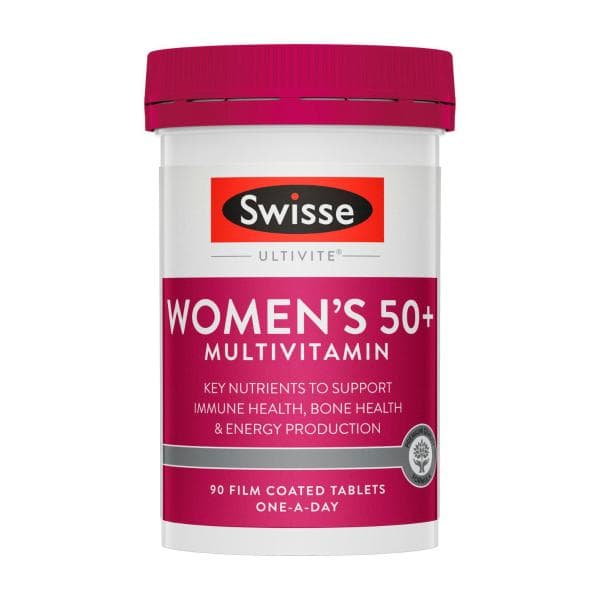 Swisse Ultivite Women's 50+ Multivitamin With Key Nutrients | 90 Pack