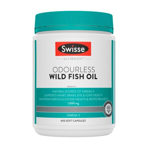 Swisse Ultiboost Odourless Wild Fish Oil | 400 Pack
