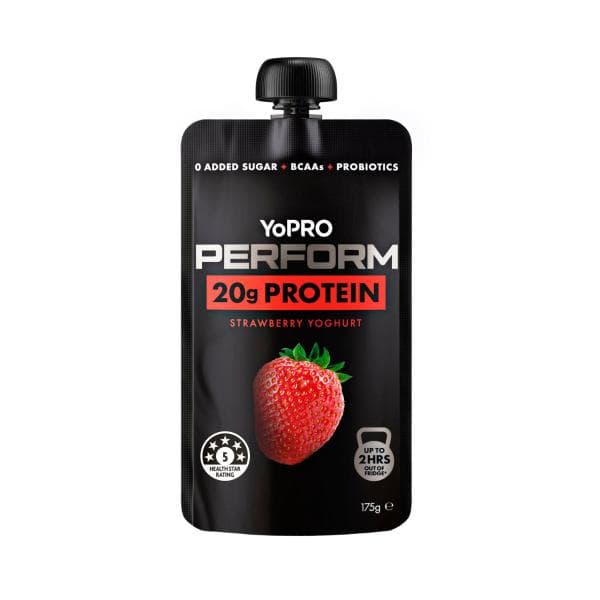 YoPro Perform High Protein Yoghurt Pouch No Added Sugar Strawberry | 175g