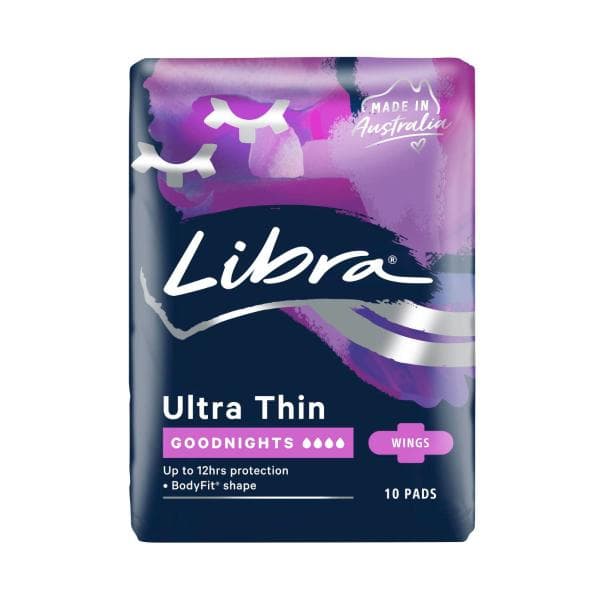 Libra Goodnights Ultra Thin Pads | 10 Pack
