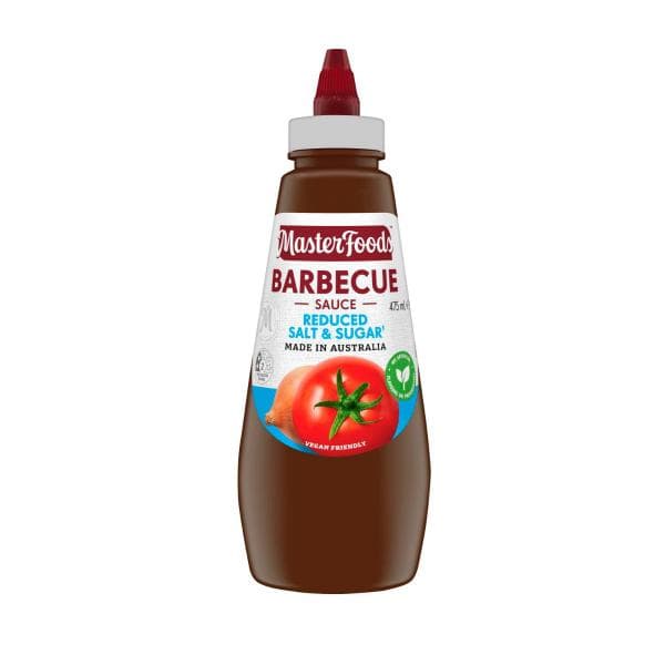 MasterFoods Squeezy Sauce BBQ Reduced Salt & Sugar | 475mL