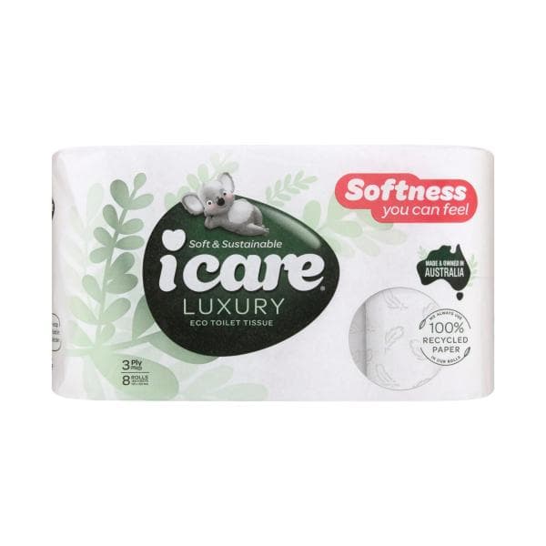 Icare 100% Recycled Toilet Tissue | 8 pack