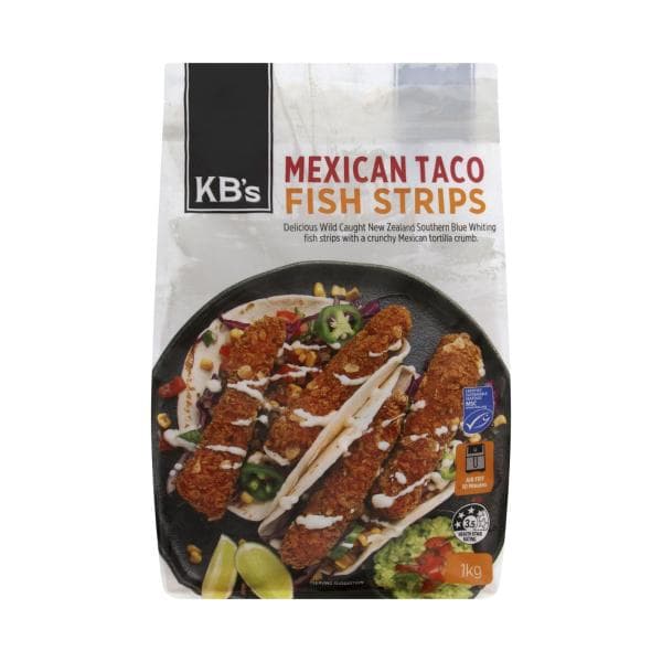 KB's Mexican Taco Fish Strips | 1kg
