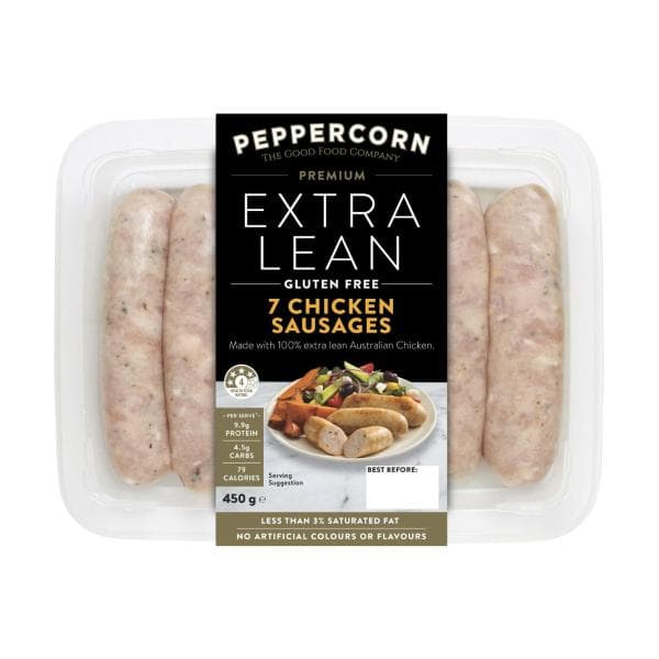 Peppercorn Extra Lean Chicken Sausages | 450g