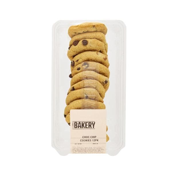 Coles Bakery Choc Chip Cookies Value Pack | 12 Pack
