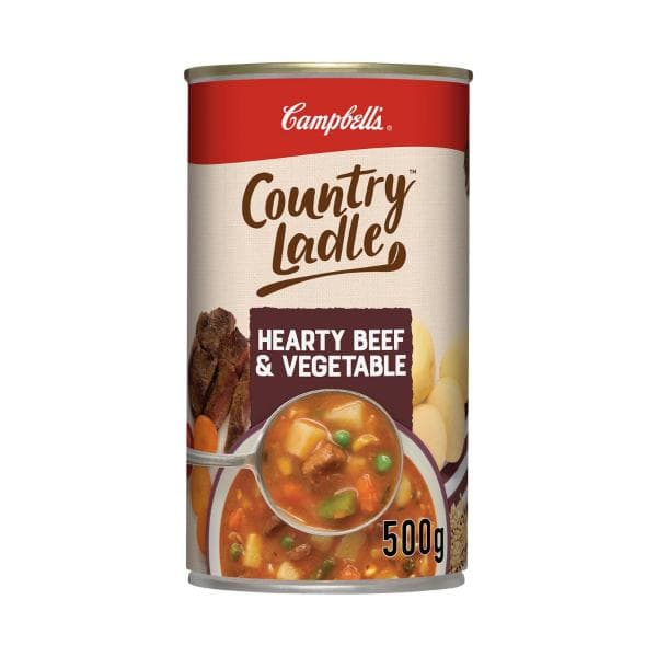 Campbell's Country Ladle Soup Can Hearty Beef & Vegetable | 500g