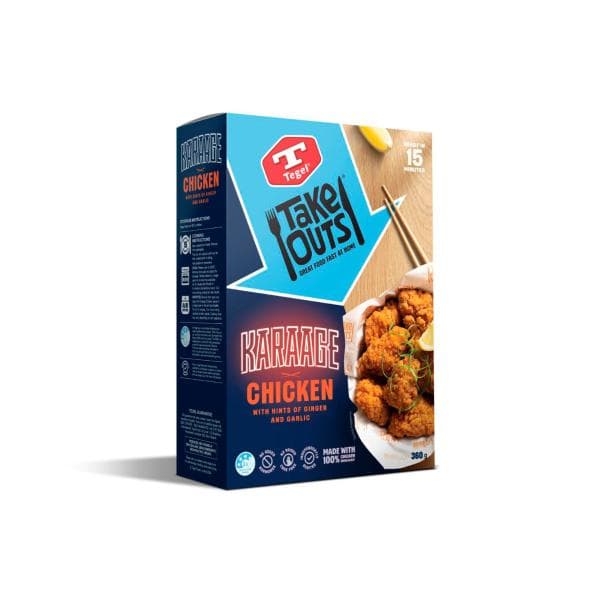 Tegel Take Outs Karaage Frozen Chicken Chunks Ruffle | 360GRAM
