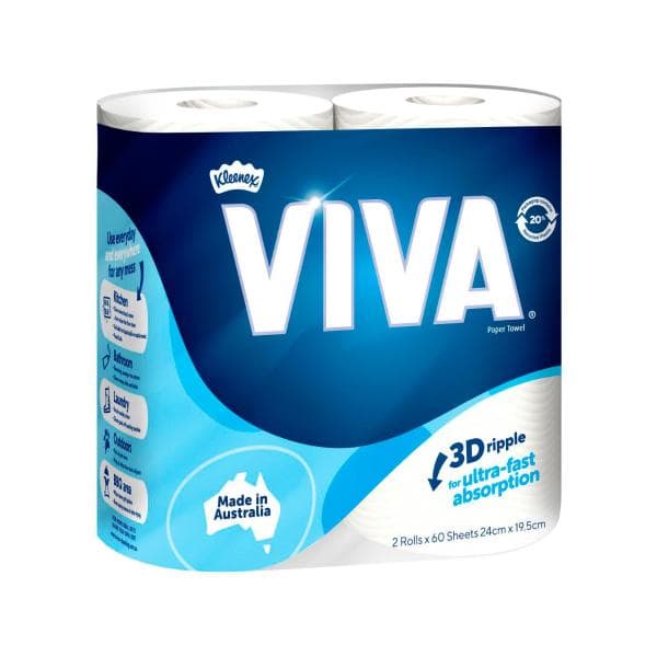 Viva Paper Towel White | 2 pack