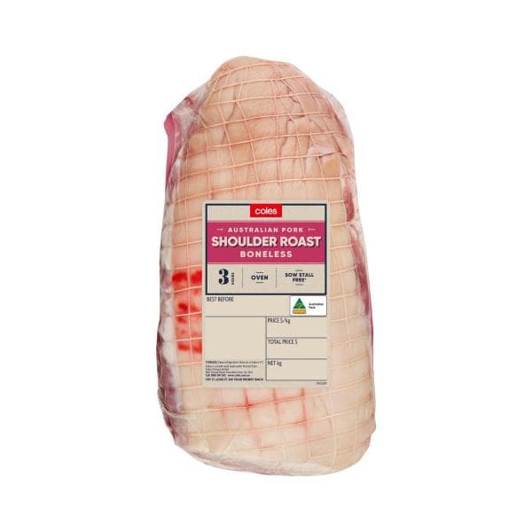 Coles Boneless Pork Shoulder Roast | approx. 2.6kg