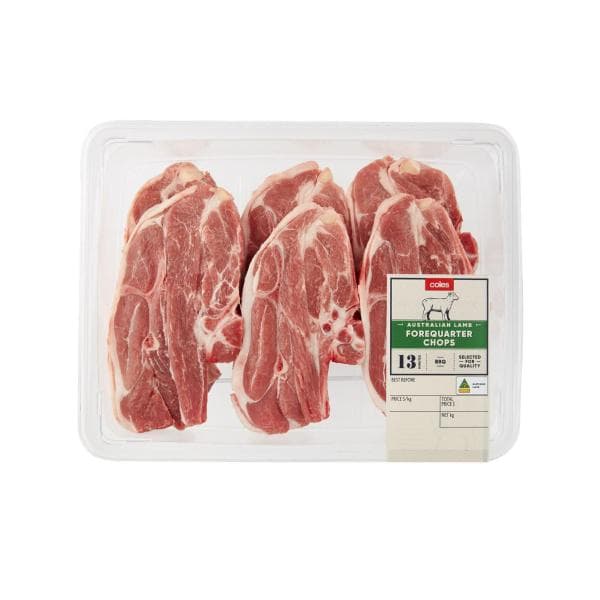 Coles Lamb Forequarter Chops | approx. 1.3kg