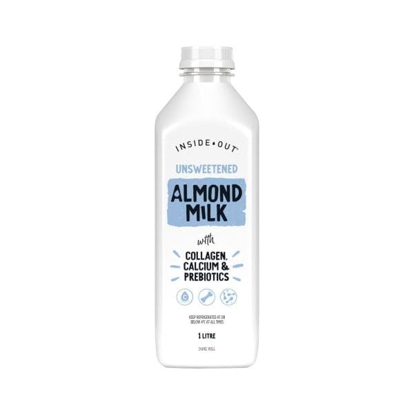 Inside Out Unsweetened Almond Milk With Collagen Calcium | 1L
