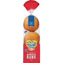 Mighty Soft Bread Rolls Hamburger Buns
