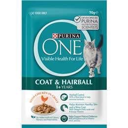 Purina One Adult Hairball Control With Chicken In Gravy Wet Cat Food