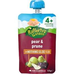 Rafferty's Garden Baby Food Pouch Pear & Prune & Nothing Else 4+ Months