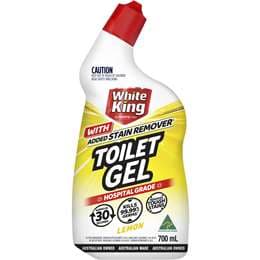 White King Toilet Gel with added Stain Remover Lemon