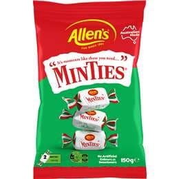Allen's Minties Mint Chewy Lollies Bag