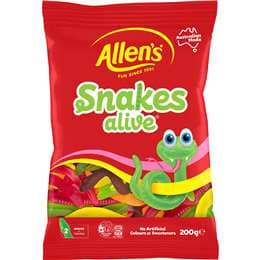 Allen's Snakes Alive Lollies Bag