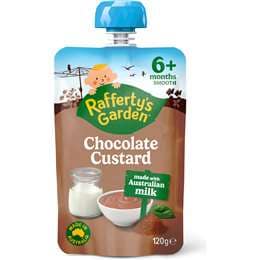 Rafferty's Garden Baby Food Pouch Chocolate Custard 6+ Months