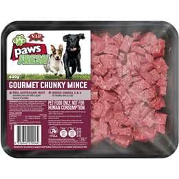 Paws Fresh Adult Chilled Dog Food Gourmet Chunky Mince