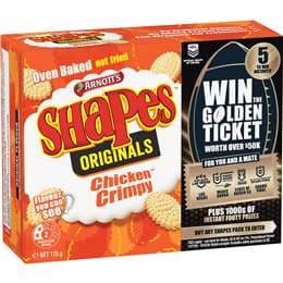 Arnott's Shapes Chicken Crimpy Cracker Biscuits