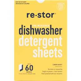 Restor Dishwasher Detergent Sheets Lemon Burst