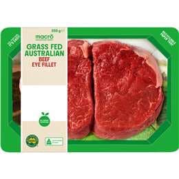 Macro Grass Fed Australian Beef Eye Fillet