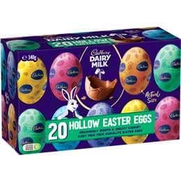Cadbury Dairy Milk Chocolate Hollow Easter Eggs