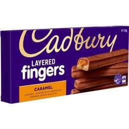 Cadbury Layered Fingers Biscuits Caramel
