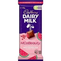 Cadbury Dairy Milk MCoBeauty Watermelon Chocolate Block