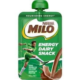 Nestle Milo Energy Dairy Snack Snack Pouch