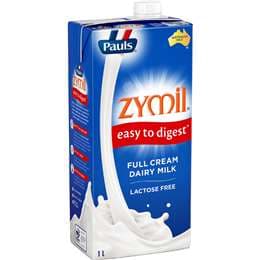 Pauls Zymil Lactose Free Full Cream Long Life Milk UHT