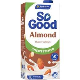 Sanitarium So Good Unsweetened Almond Long Life Milk UHT
