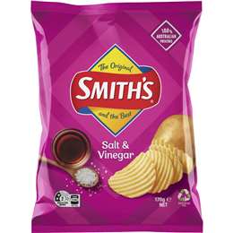 Smith's Crinkle Cut Potato Chips Salt & Vinegar