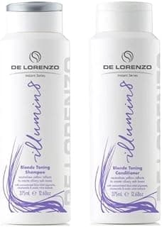 De Lorenzo Instant Illumin8 Blonde Toning Shampoo & Conditioner Duo Pack - 375ml