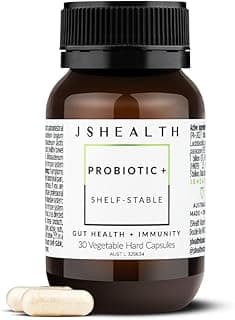 JSHealth Vitamins Gut Health + Immunity Probiotic 30 Capsules | 35 Billion CFU | Supports Intestinal Flora + Healthy Dig