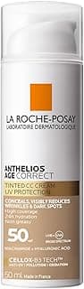 La Roche-Posay Anthelios Age Correct CC Cream SPF50 50ml - Lightweight tinted CC cream, reduces wrinkles & evens skin to