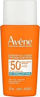 Avene Sunsitive Oil Control Face Sunscreen Matte Fluid SPF 50+ | For acne-prone, combination & oily skin with pimples | 