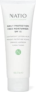 Natio Australia Daily Protection Face Moisturiser SPF 15 100g - Lightweight Daytime Moisturiser with Sunscreen - Hydrati