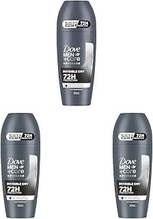 Dove Men+Care 72 Hour Invisible Dry Roll-On Antiperspirant Deodorant 50 ml (Pack of 3)